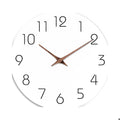 Reloj de pared de madera minimalista