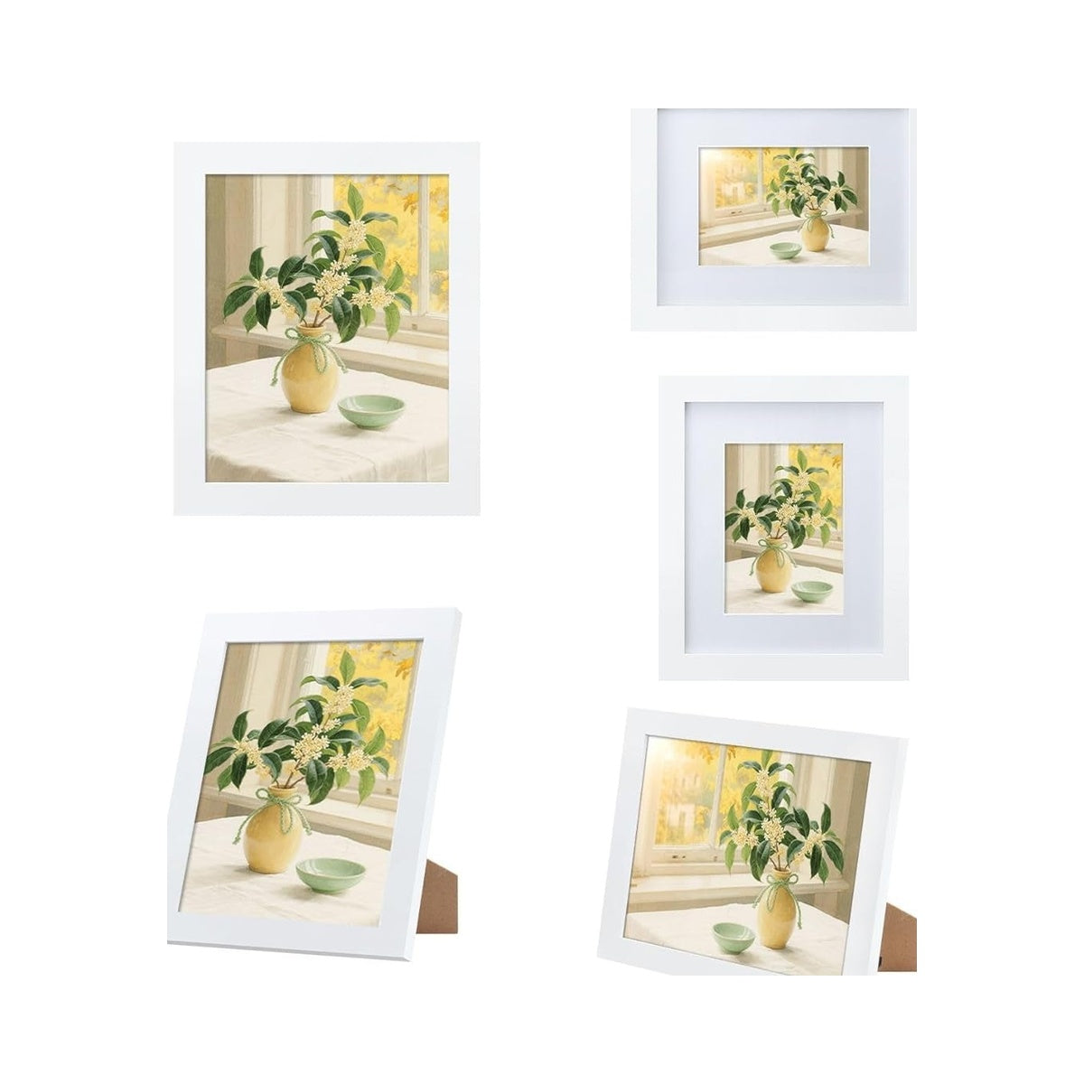 Set de marcos de fotos de madera